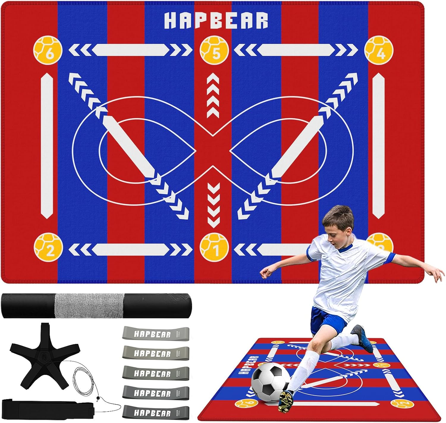 Home Gym Practice - HAPBEAR Soccer Training Mat - 0.2