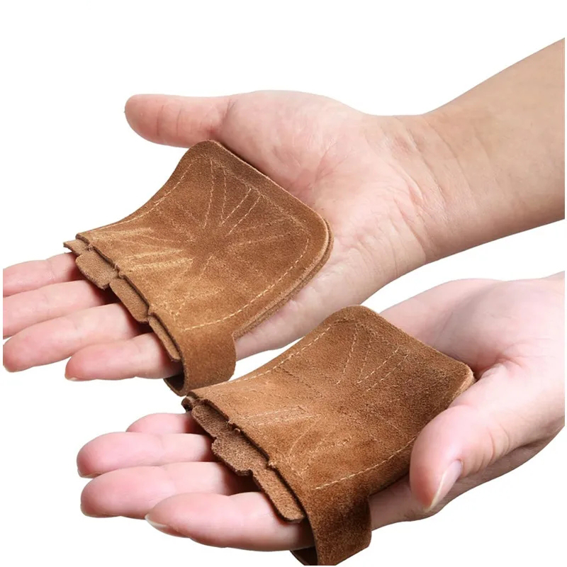 Weight Belt Lifting - Cowhide Gym Gloves Grips Anti-Skid Weight