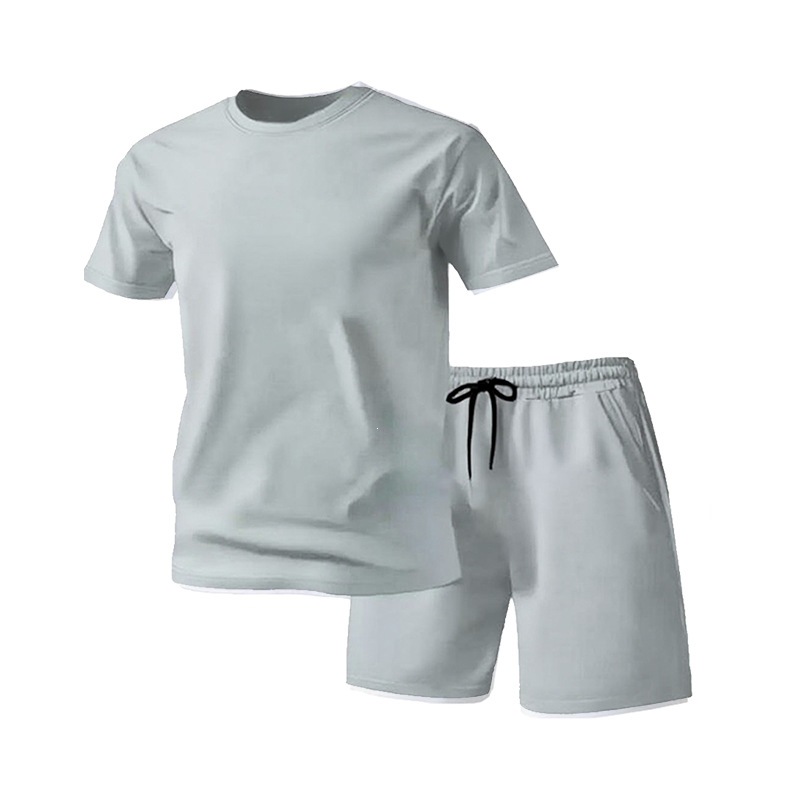 Home Gym Outfit - Fashion Mens Short Sleeve Plain Mesh