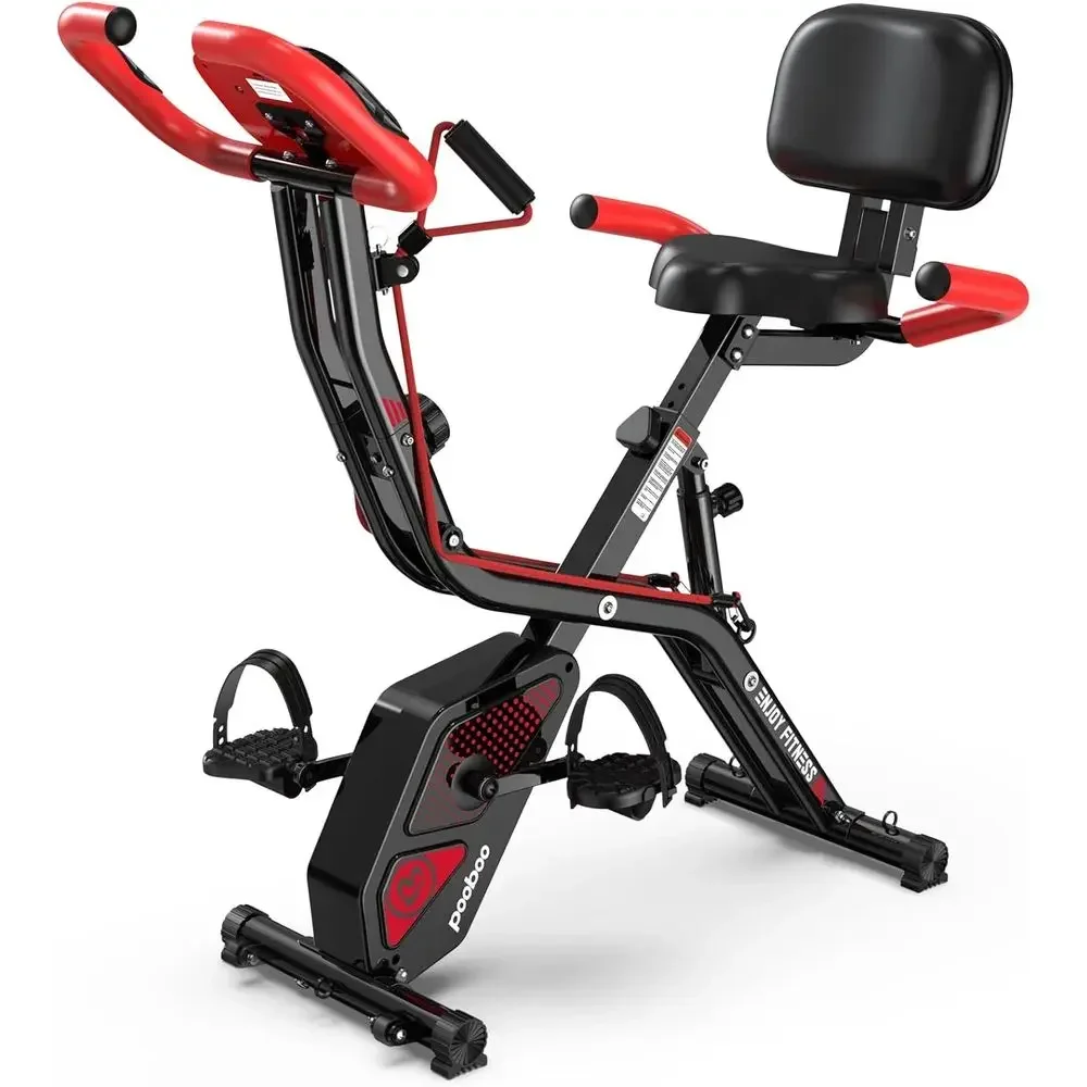 Home Gym Resistance - Upright Exercise Bike with Adjustable Resistance,