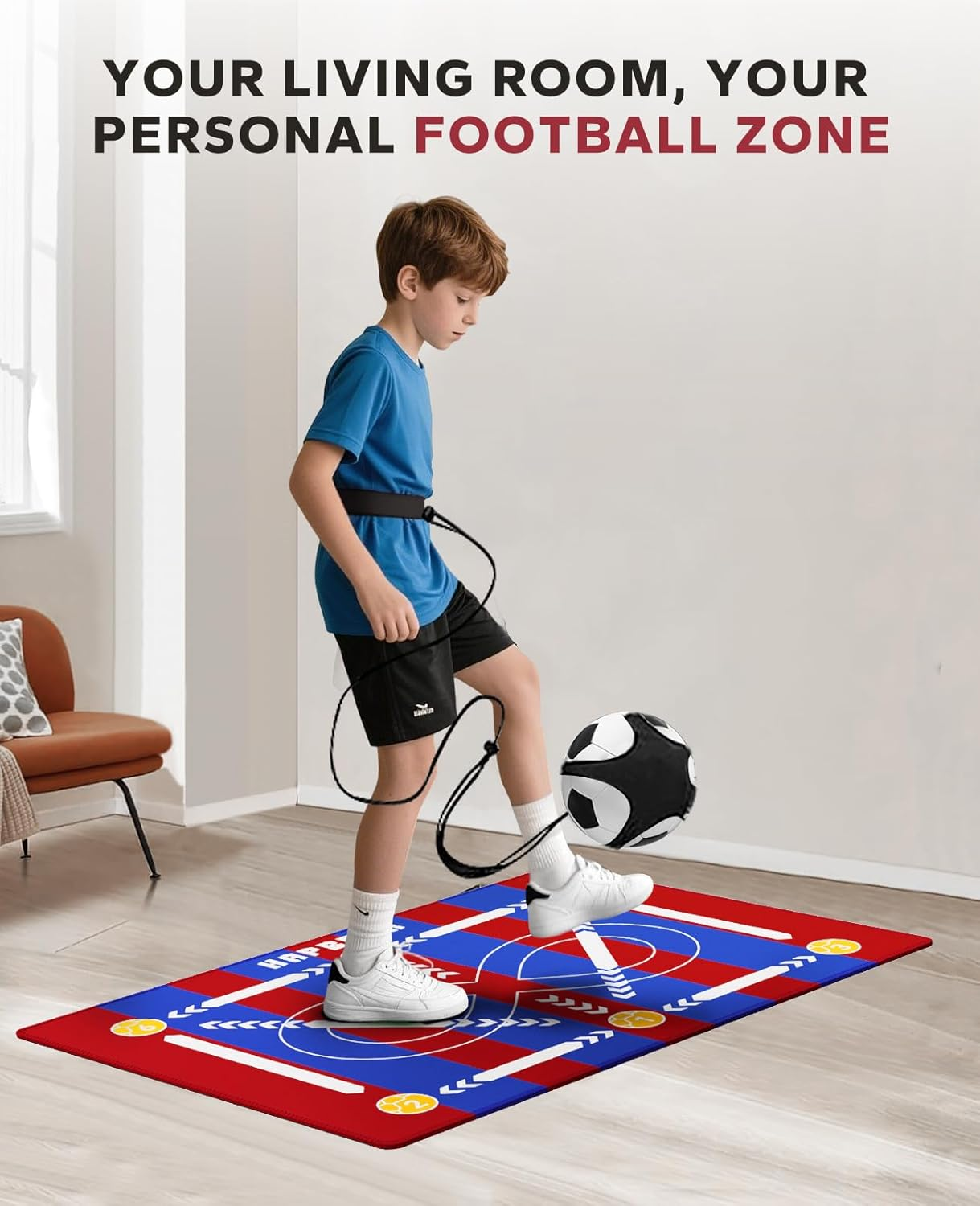 HAPBEAR Soccer Training Mat -  - Home Gym Practice reseña y precio