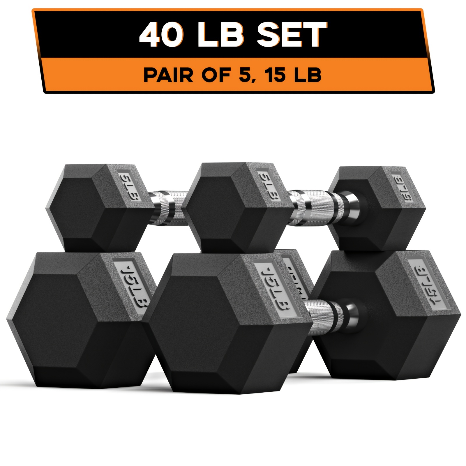 40-355LB HEX Dumbbell Set Rubb - Home Gym China reseña y precio