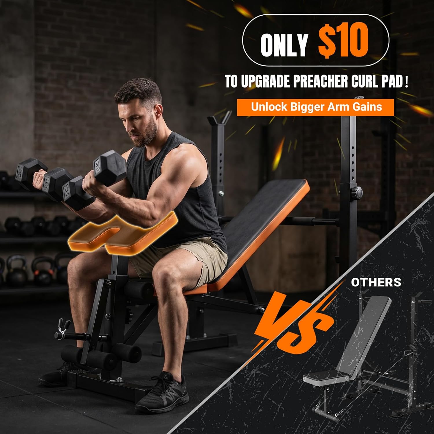 6-in-1 Space Saving Weight Ben - Home Gym Weight reseña y precio
