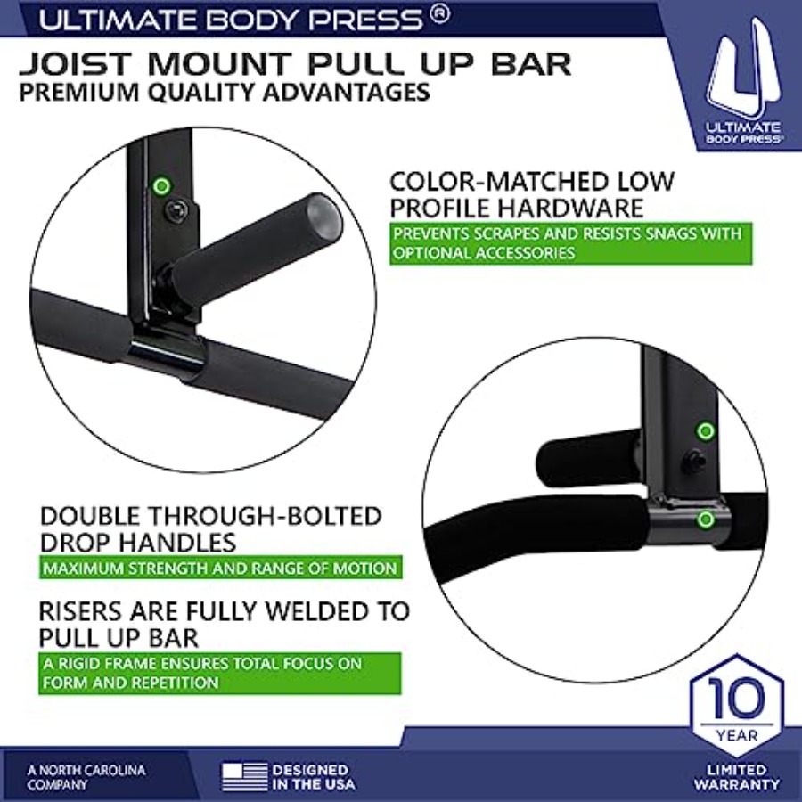 Joist Mount Pull Up Bar for Ho - Home Gym Pull Up reseña y precio