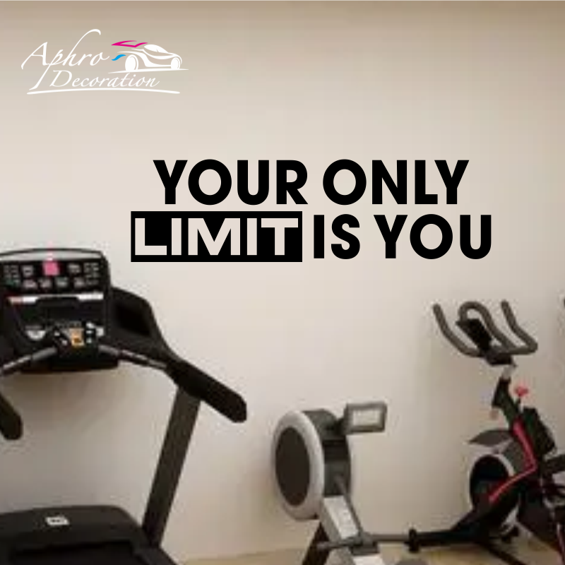 Your only limit is you - Wall  - Home Gym Quotes reseña y precio