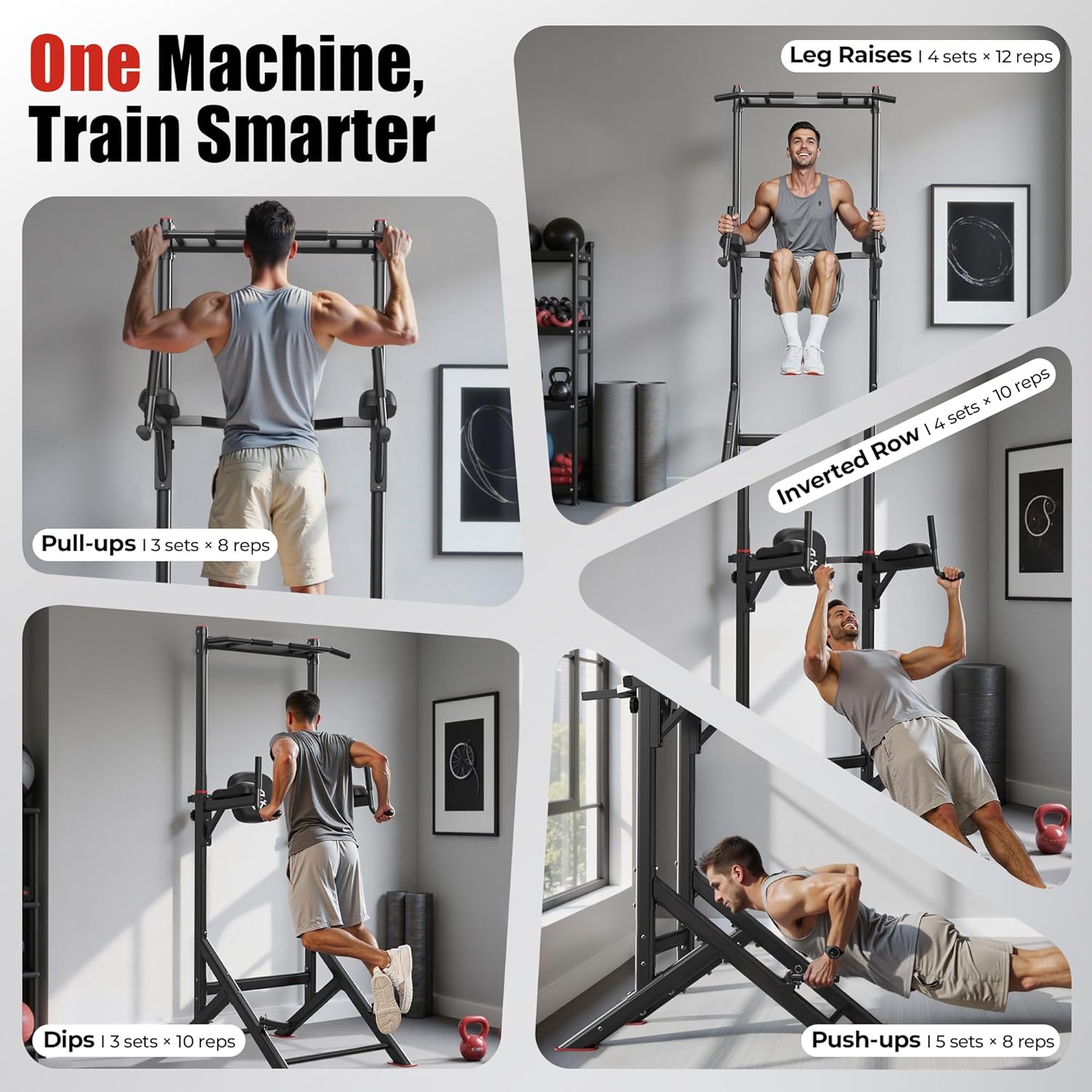 Sportsroyals Power Tower Pull  - Home Gym Pull Up reseña y precio