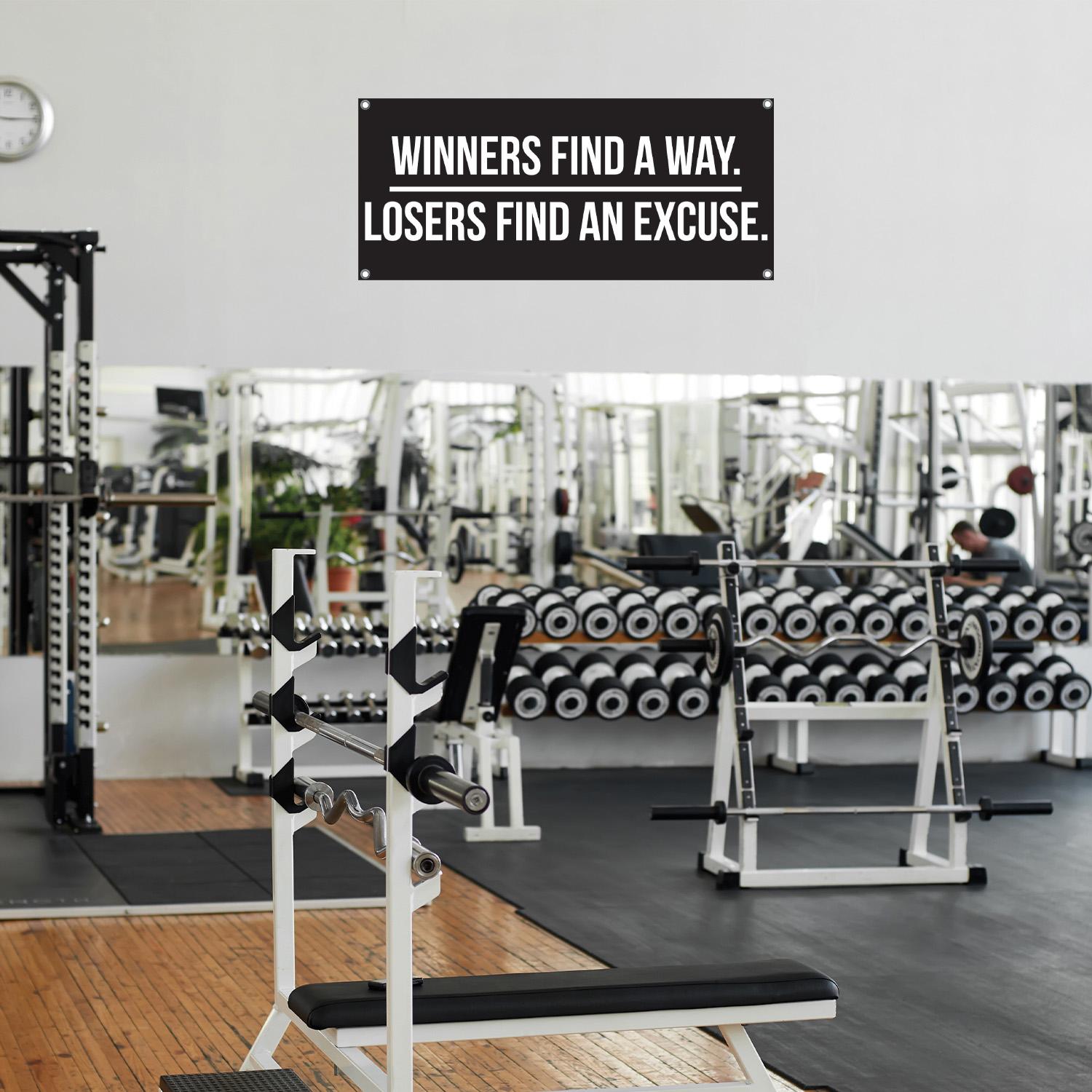 Motivational Wall Art Banner W - Home Gym Quotes reseña y precio