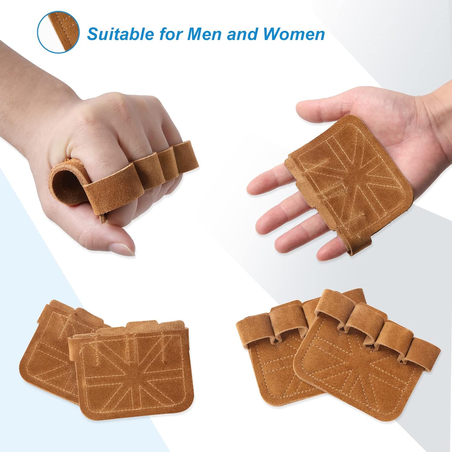 Cowhide Gym Gloves Grips Anti- - Weight Belt Lifting reseña y precio