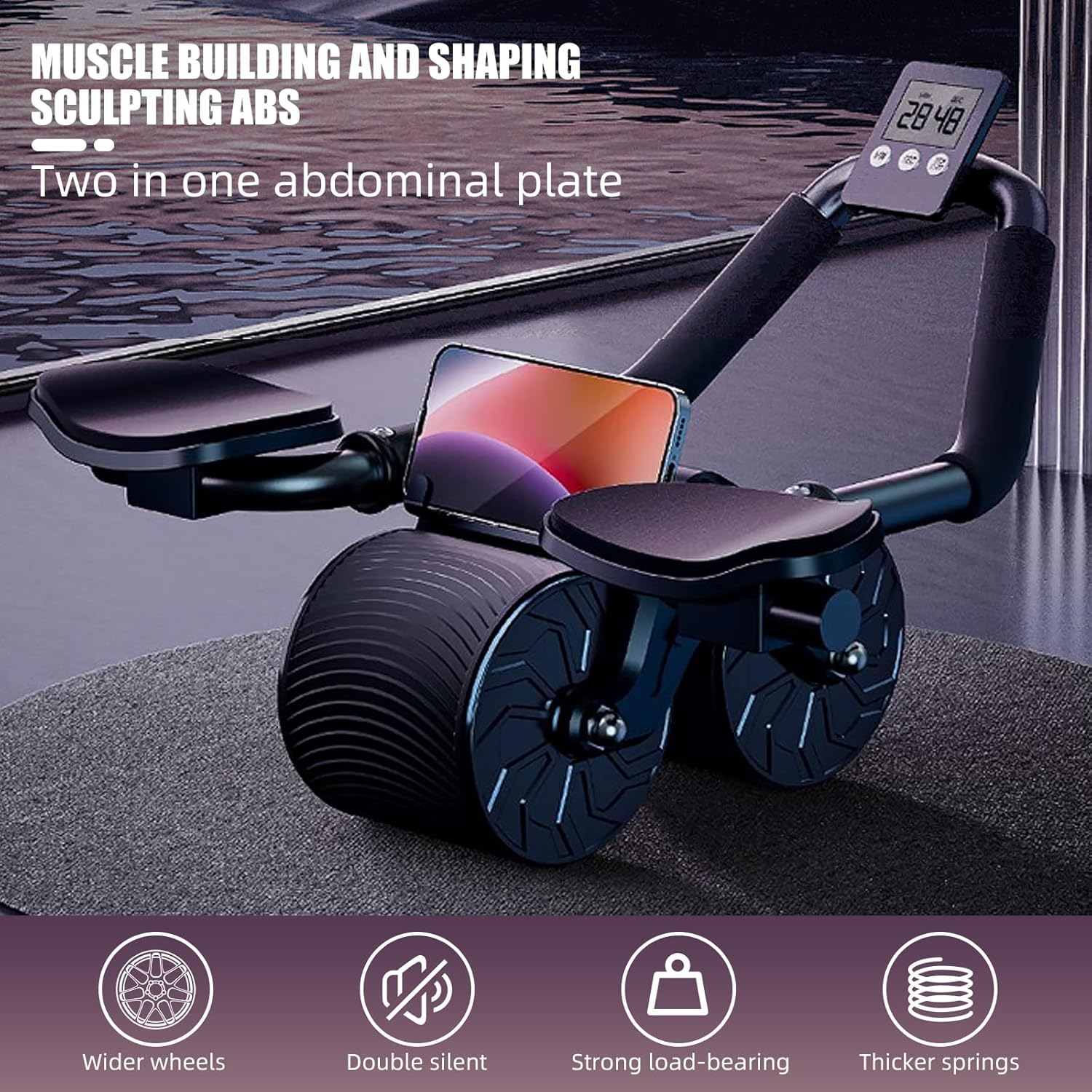 Ab Roller Wheel with Elbow Sup - Ab Roller Wheel reseña y precio