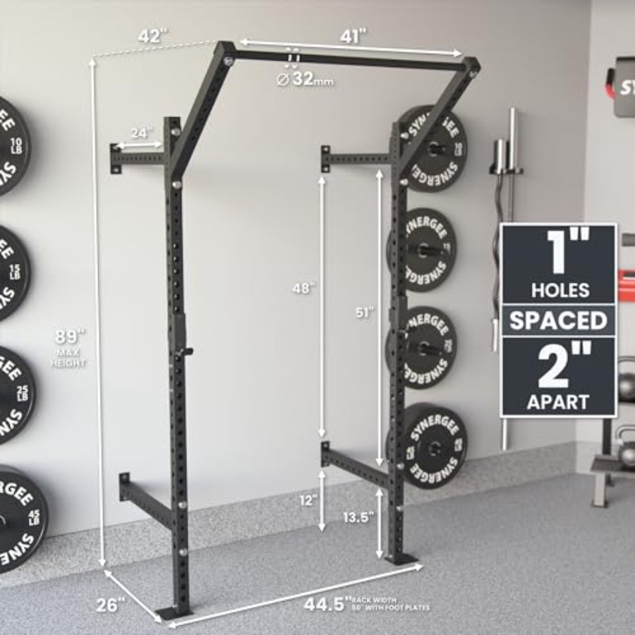 Wall Mounted Squat Rack for ho - Home Gym Pull Up reseña y precio