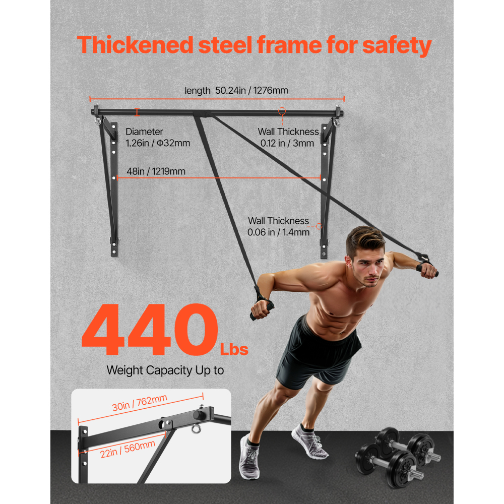 Ye Wall Mounted Heavy Duty Pul - Home Gym Pull Up reseña y precio
