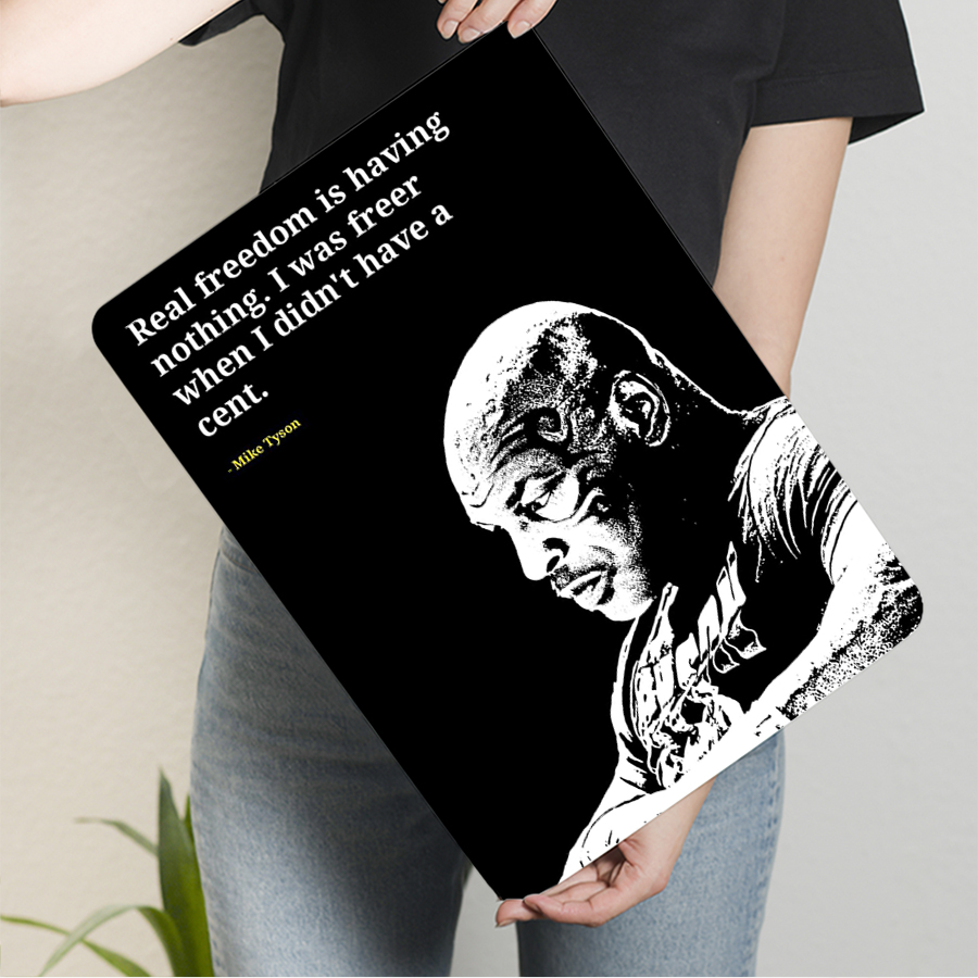 Mike Tyson Quote Metal Wall Ar - Home Gym Quotes reseña y precio