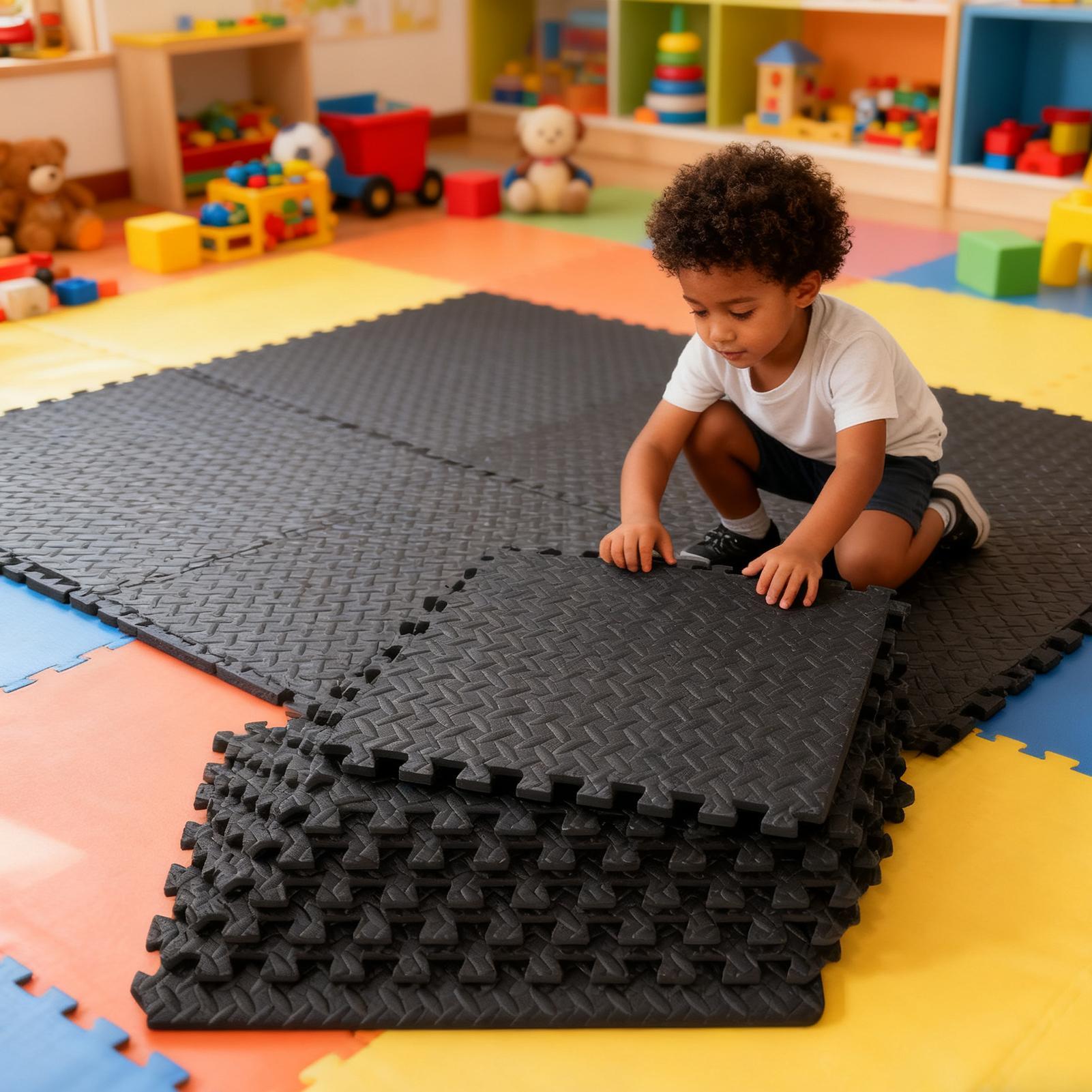 Gym Tiles 12 Pieces Interlocki - Home Gym For Toddlers reseña y precio