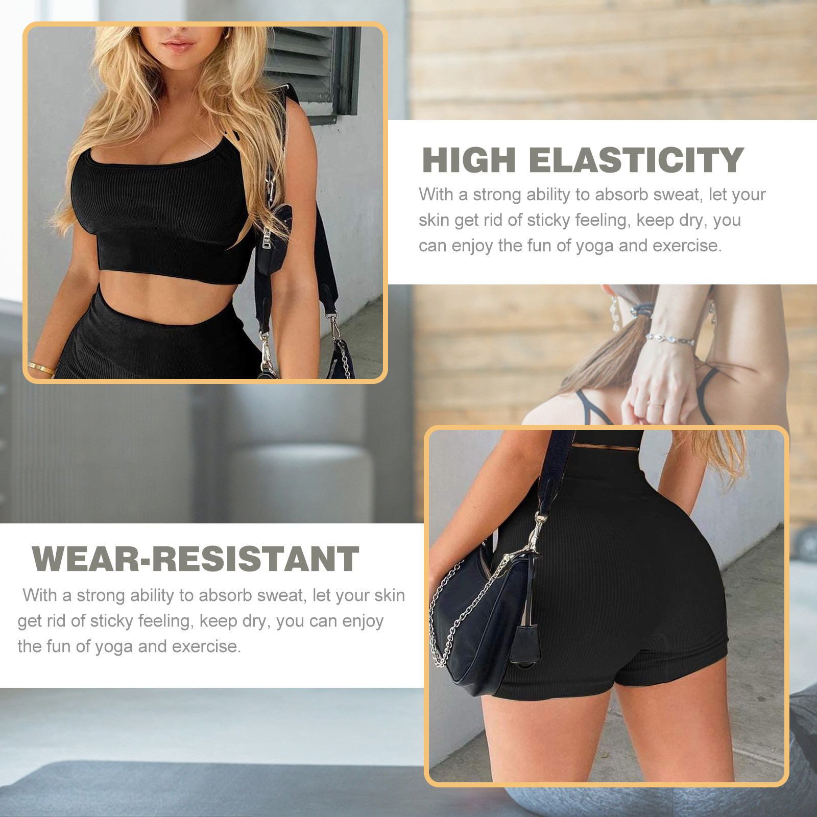 Women Yoga Outfit Matching Ves - Home Gym Outfit reseña y precio