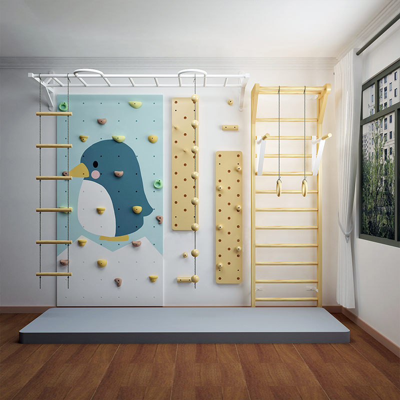 Indoor Kids Climbing Wall Home - Home Gym China reseña y precio