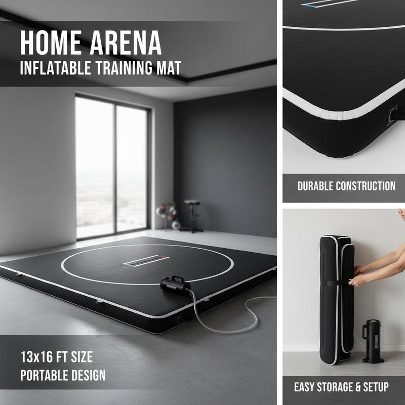 Inflatable Grappling Pad 13x13 - Home Gym Practice reseña y precio