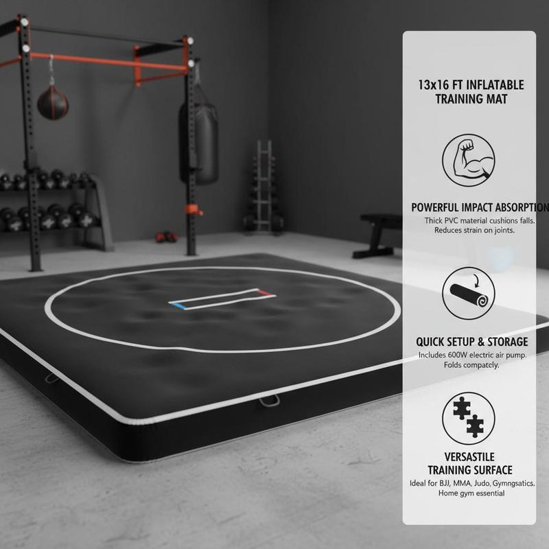 Inflatable Grappling Pad 13x13 - Home Gym Practice reseña y precio