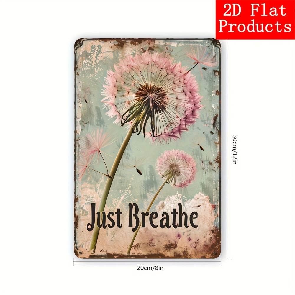1pc 2D Flat Dandelion Inspirat - Home Gym Quotes reseña y precio