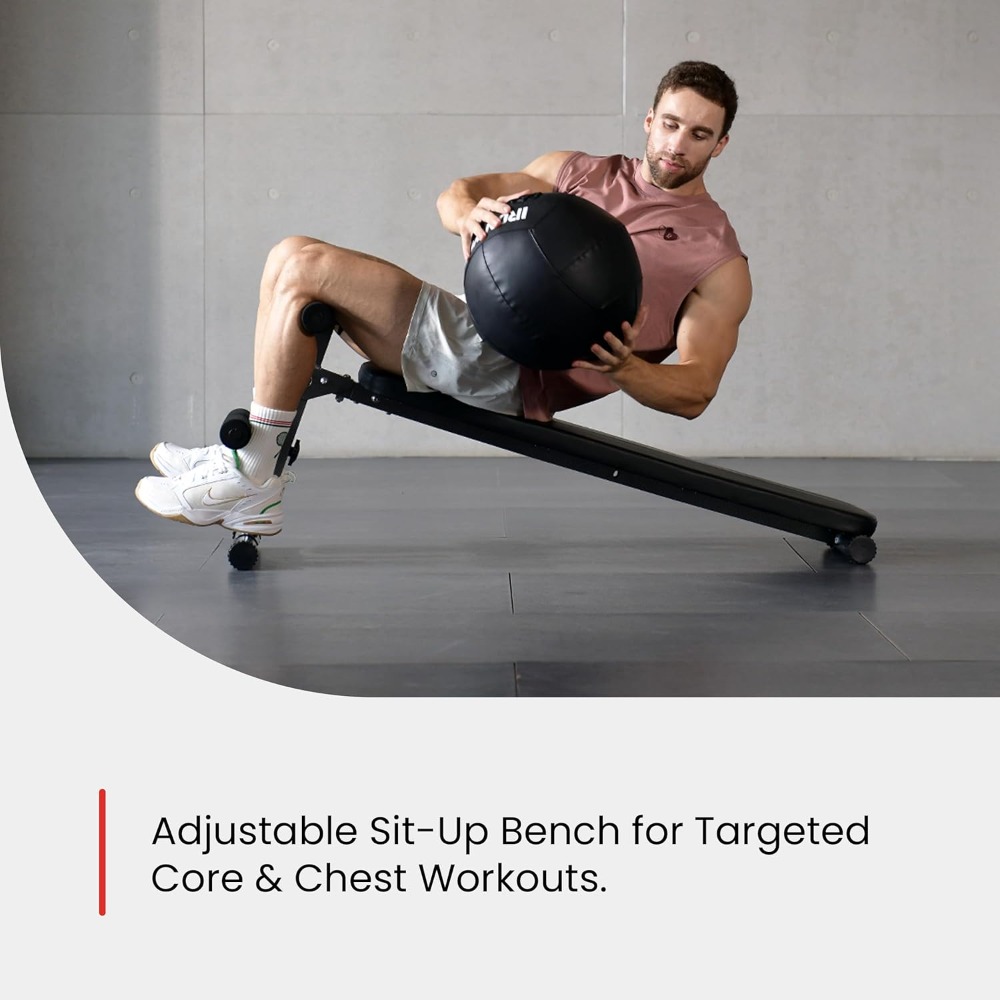 Adjustable Sit Up Bench & Decl - Home Gym Weight reseña y precio