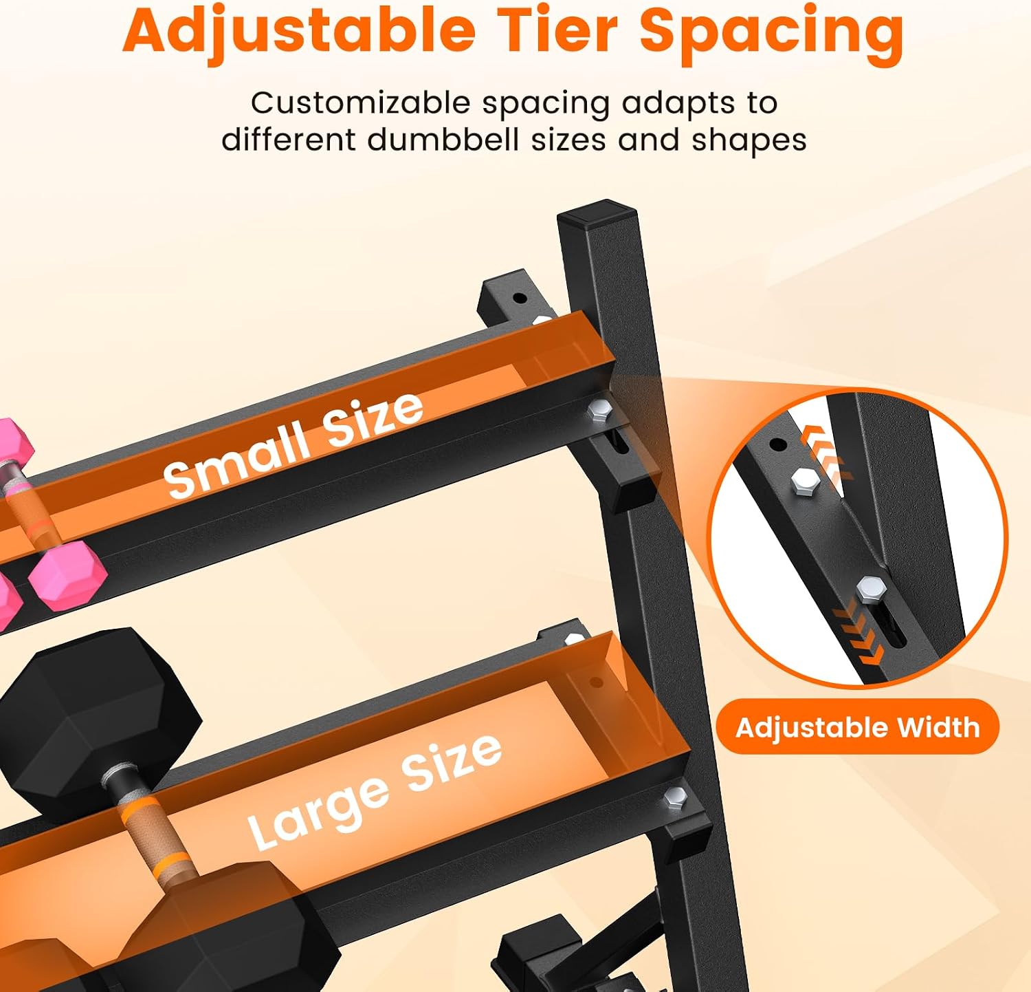 3-Tier Dumbbell Rack with Adju - Home Gym Weight reseña y precio