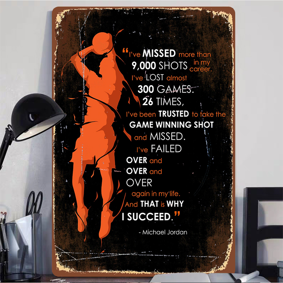 Michael Jordan Inspirational Q - Home Gym Quotes reseña y precio