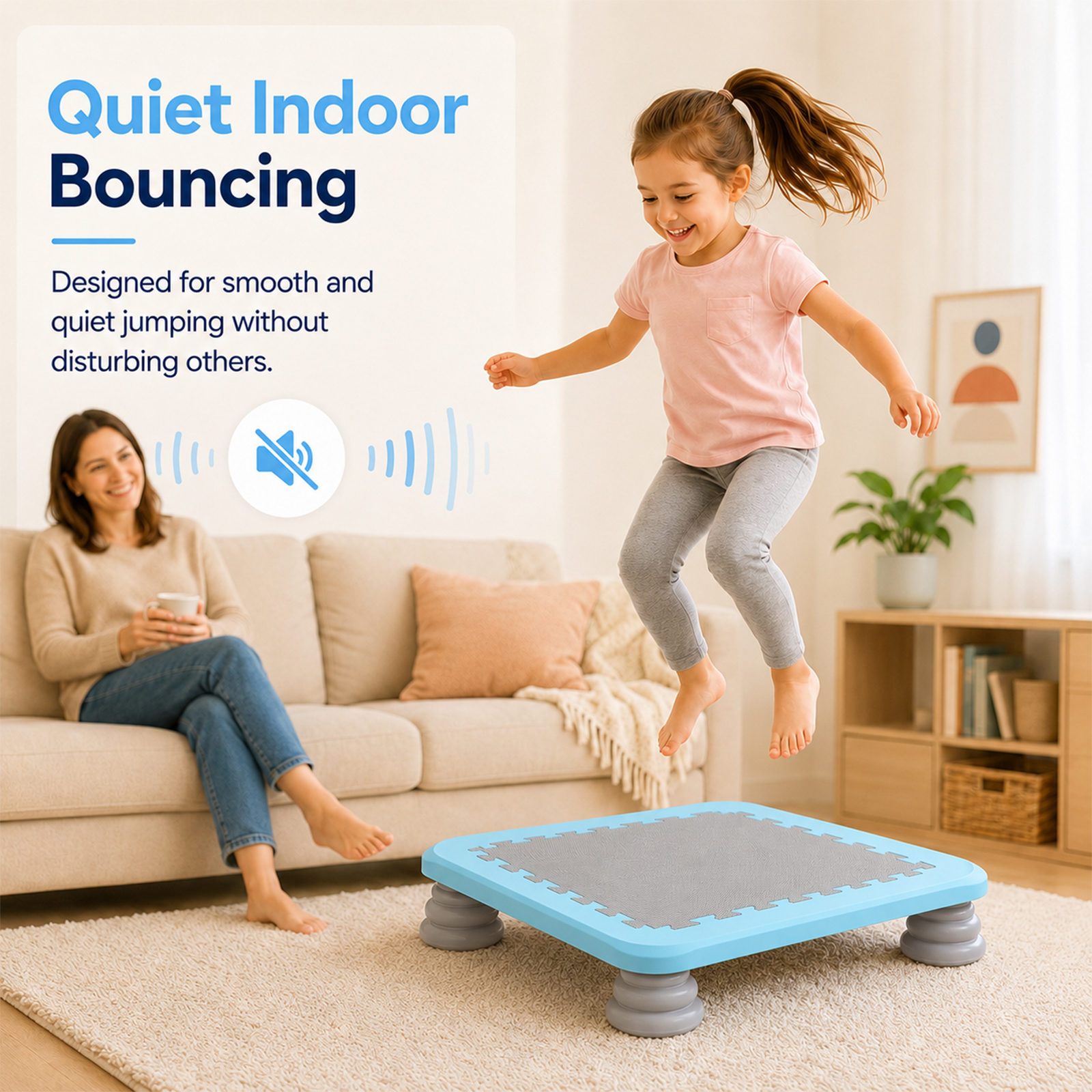 Kids Trampoline Indoor, Recrea - Home Gym For Toddlers reseña y precio