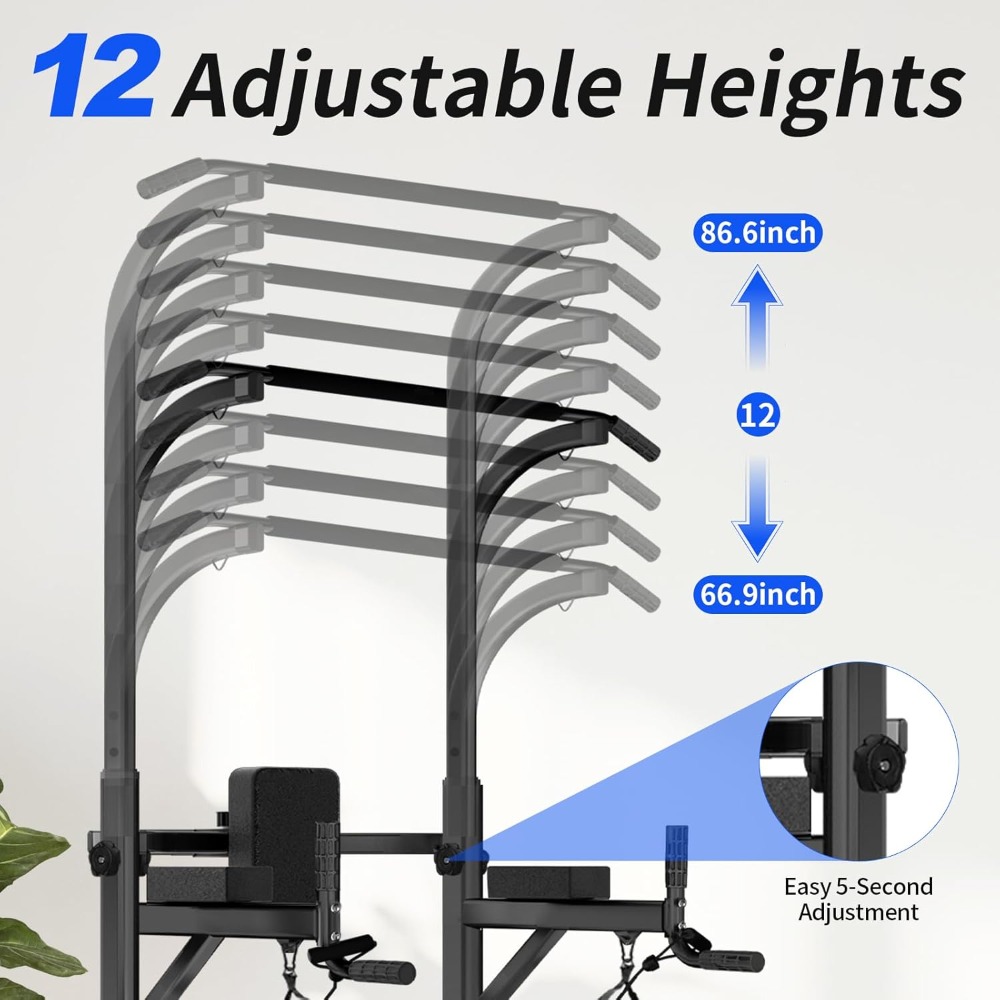 Adjustable Pull Up Tower, Free - Home Gym Pull Up reseña y precio