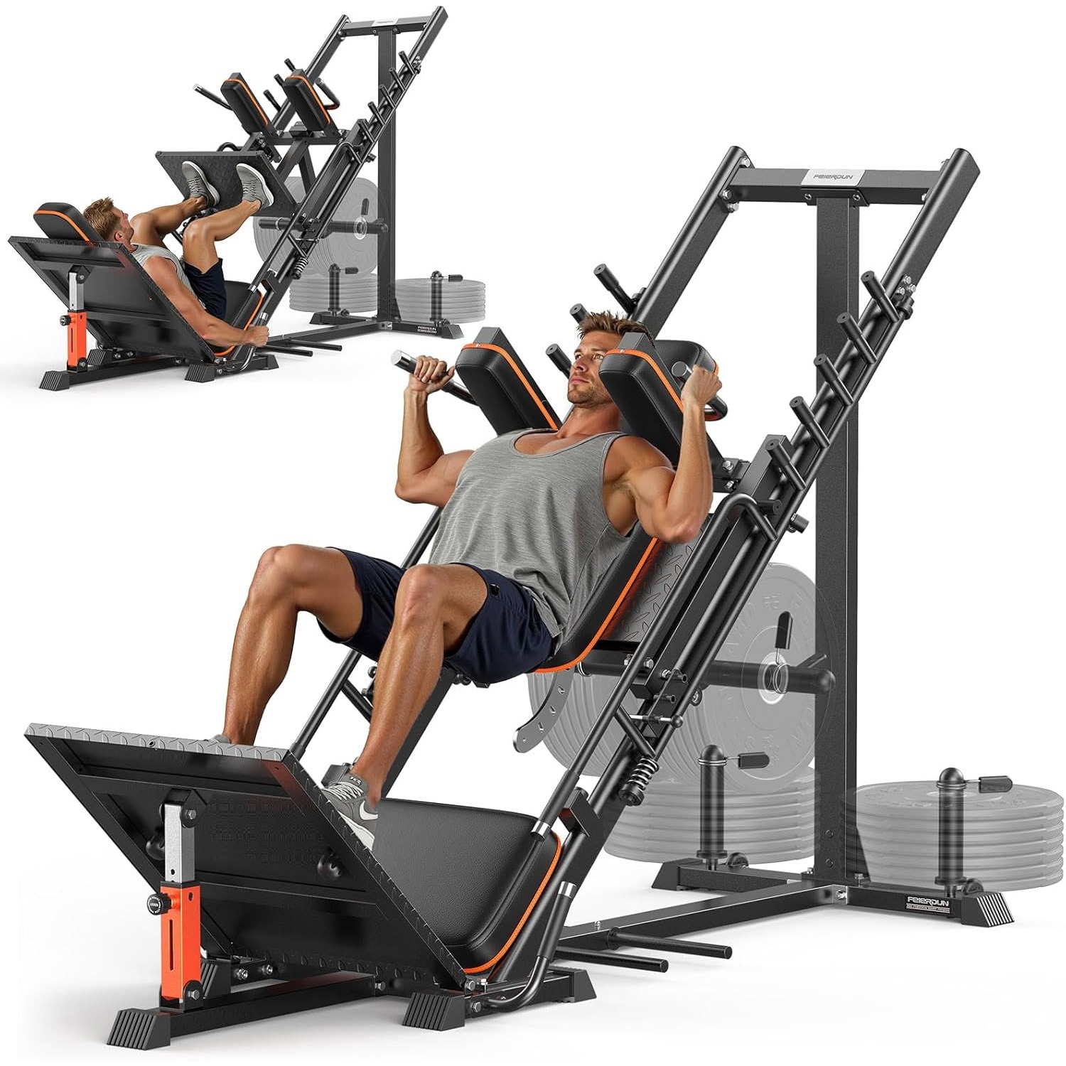 FEIERDUN 3‑in‑1 Leg Press Hack - Home Gym Hack reseña y precio