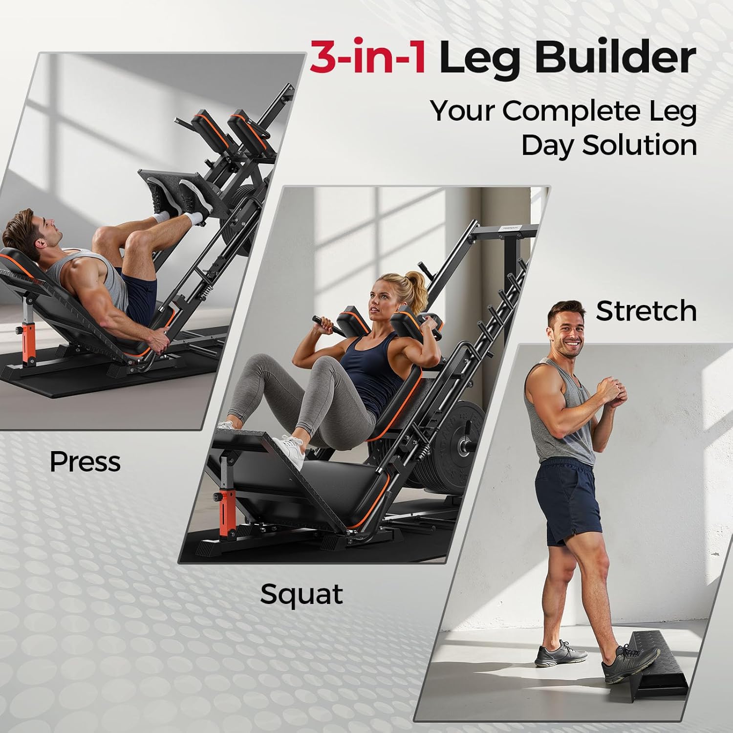 FEIERDUN 3‑in‑1 Leg Press Hack - Home Gym Hack reseña y precio