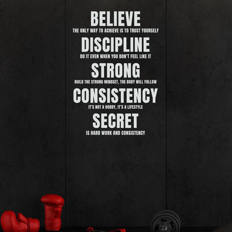 Believe, Discipline Motivation - Home Gym Quotes reseña y precio