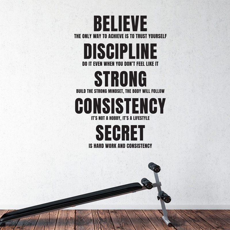 Believe, Discipline Motivation - Home Gym Quotes reseña y precio