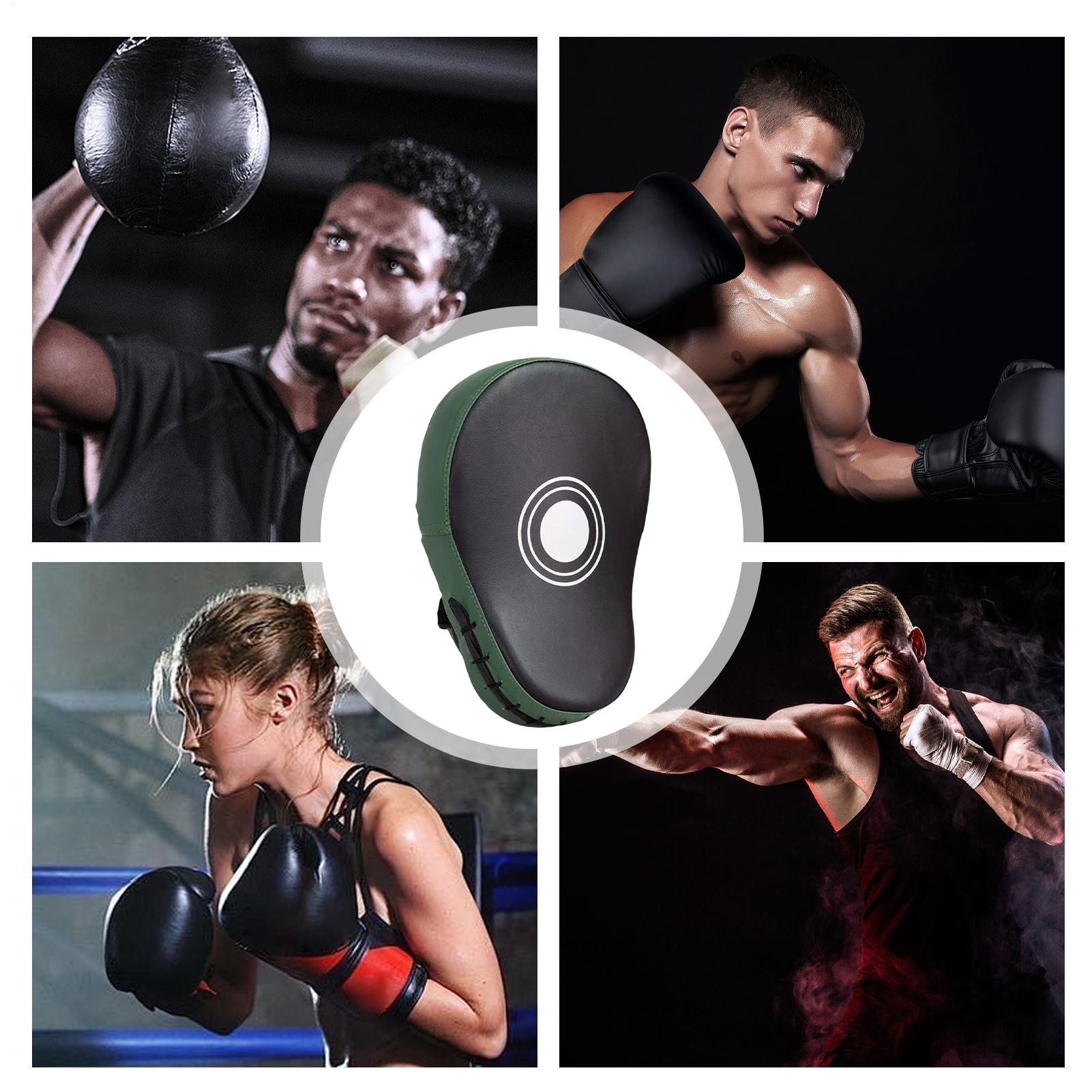 Boxing Pads Mitts PU Leather E - Home Gym Daily Routine reseña y precio