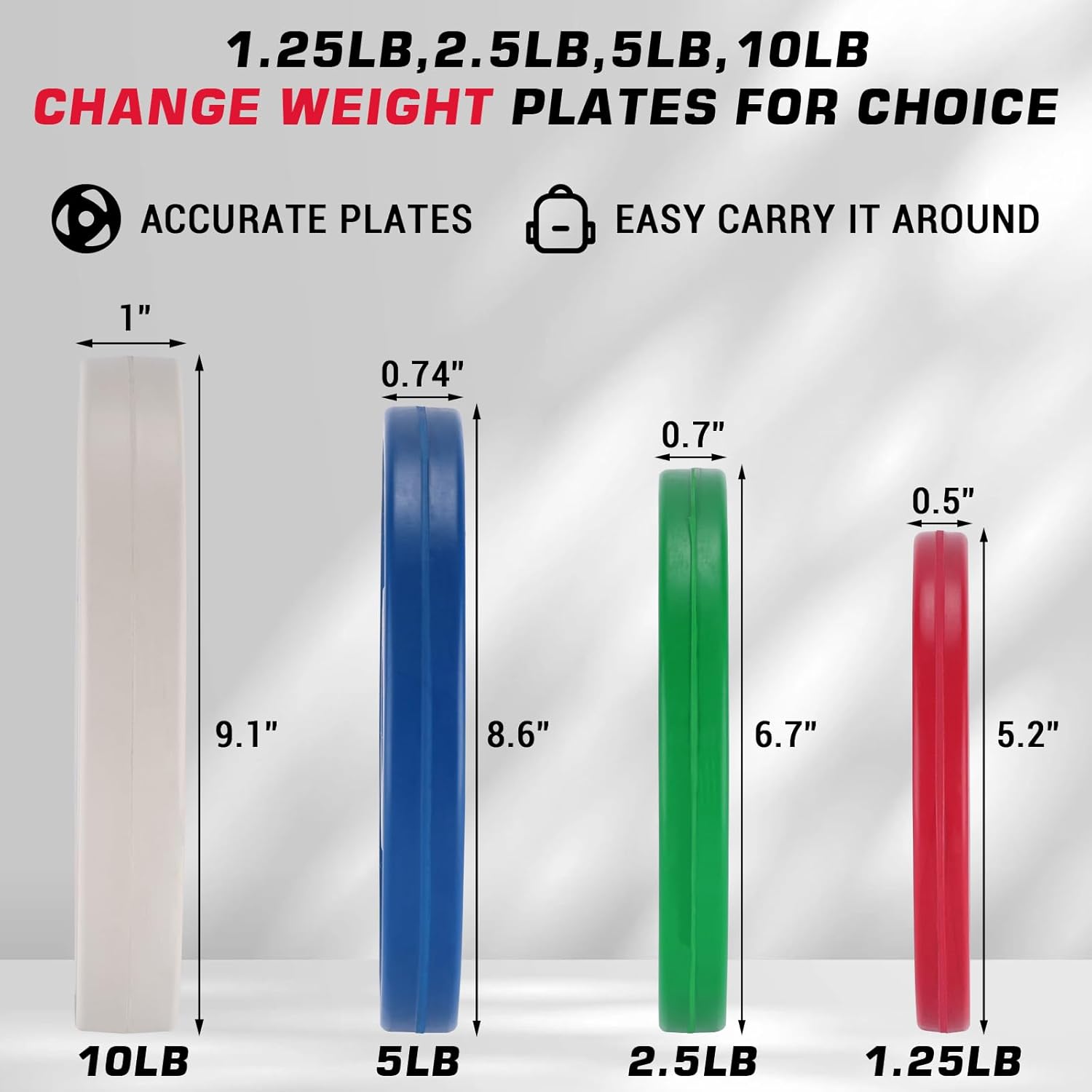 BarbellFractional Weight Plate - Weight Plate Bumper reseña y precio