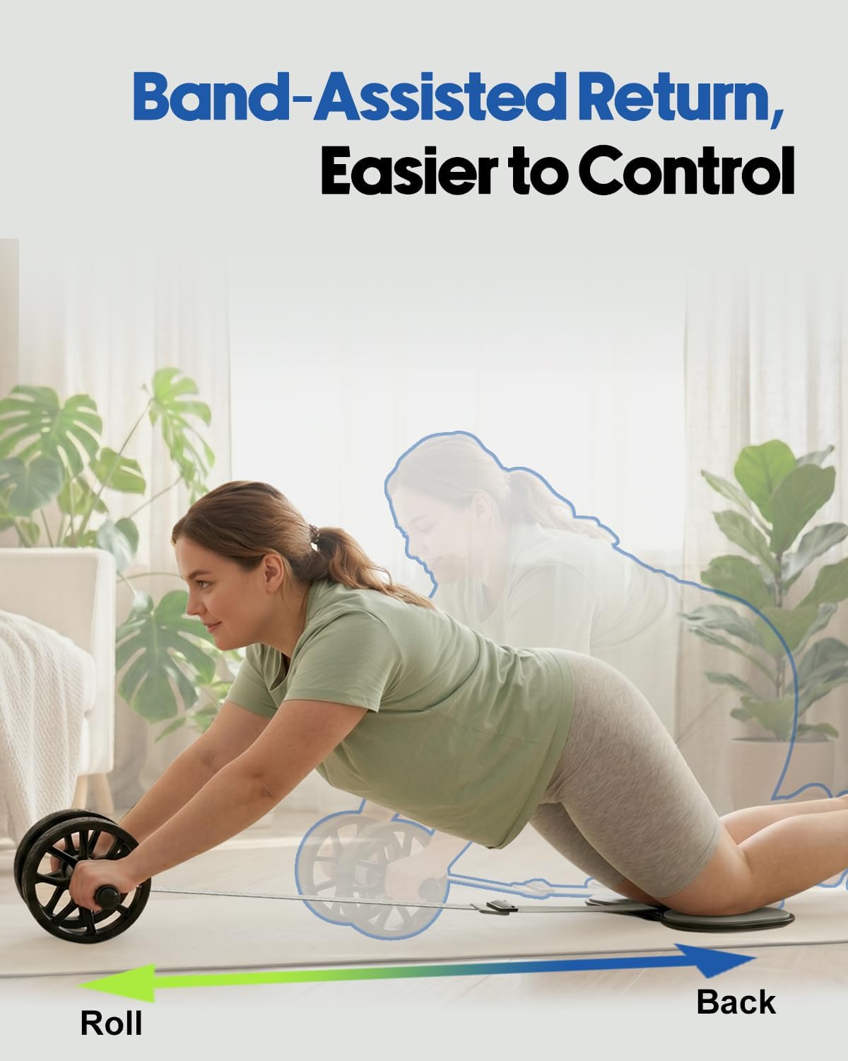 Ab Roller Wheel with Adjustabl - Ab Roller Wheel reseña y precio
