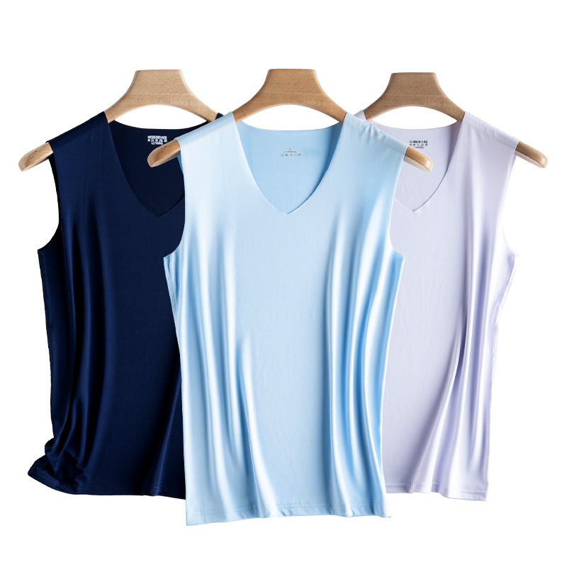 Silk Tank Tops Seamless Mens V - Home Gym China reseña y precio