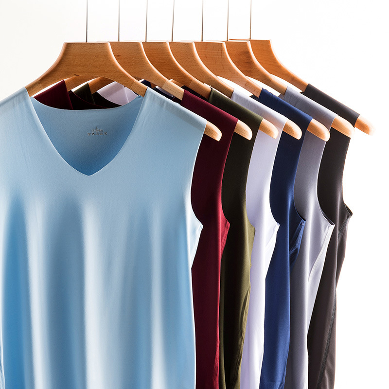 Silk Tank Tops Seamless Mens V - Home Gym China reseña y precio