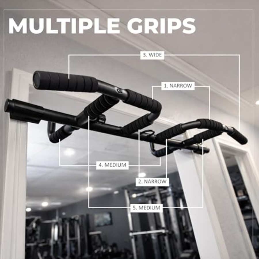 Doorway Pull Up Bar Set with S - Home Gym Pull Up reseña y precio