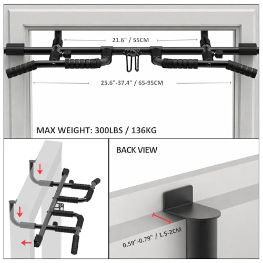 Doorway Pull Up Bar Set with S - Home Gym Pull Up reseña y precio