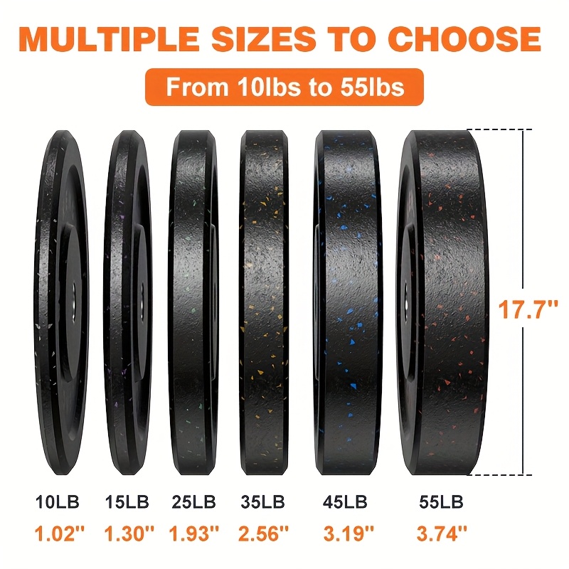 Rubber Weight Plate, 2-Inch Bu - Weight Plate Bumper reseña y precio