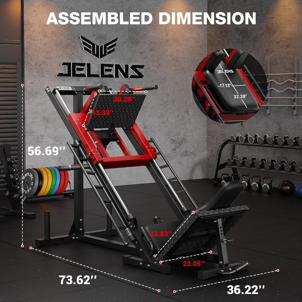Leg Press Hack Squat Machine:  - Home Gym Hack reseña y precio
