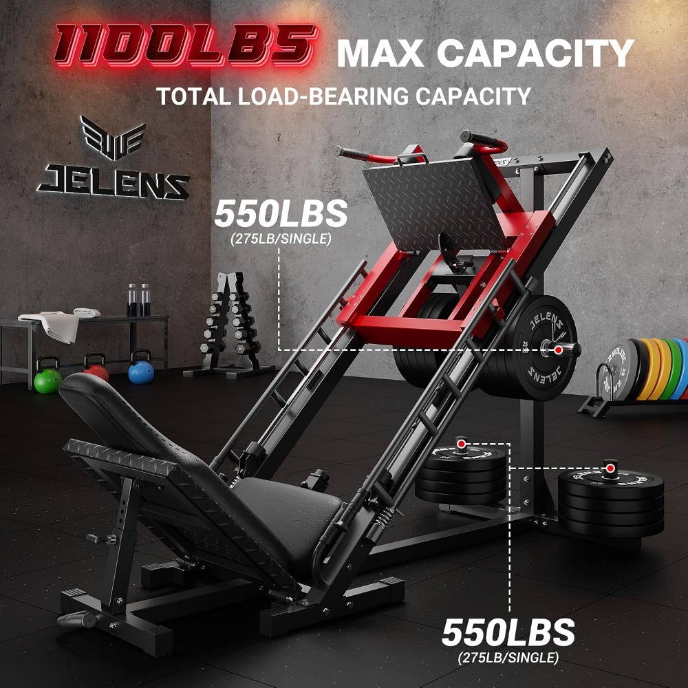 Leg Press Hack Squat Machine:  - Home Gym Hack reseña y precio
