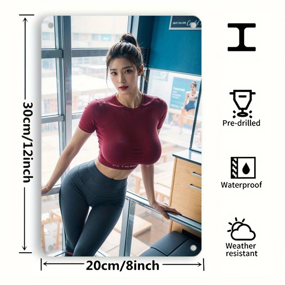 HD Metal Tin Sign Fitness Asia - Home Gym Outfit reseña y precio