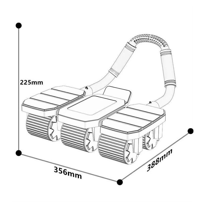 YTYIN New Six-wheel Abdominal  - Ab Roller Wheel reseña y precio