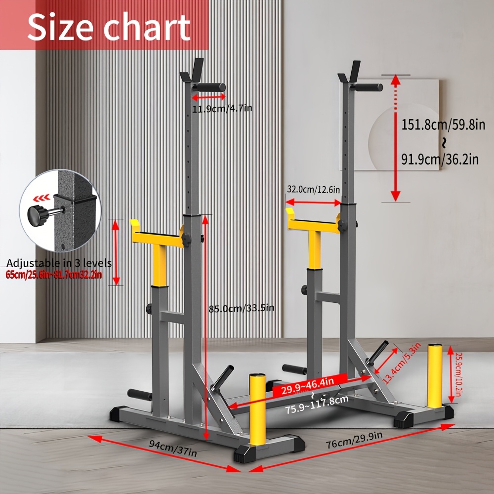 1 Squat Stand With Barbell Wei - Home Gym Weight reseña y precio