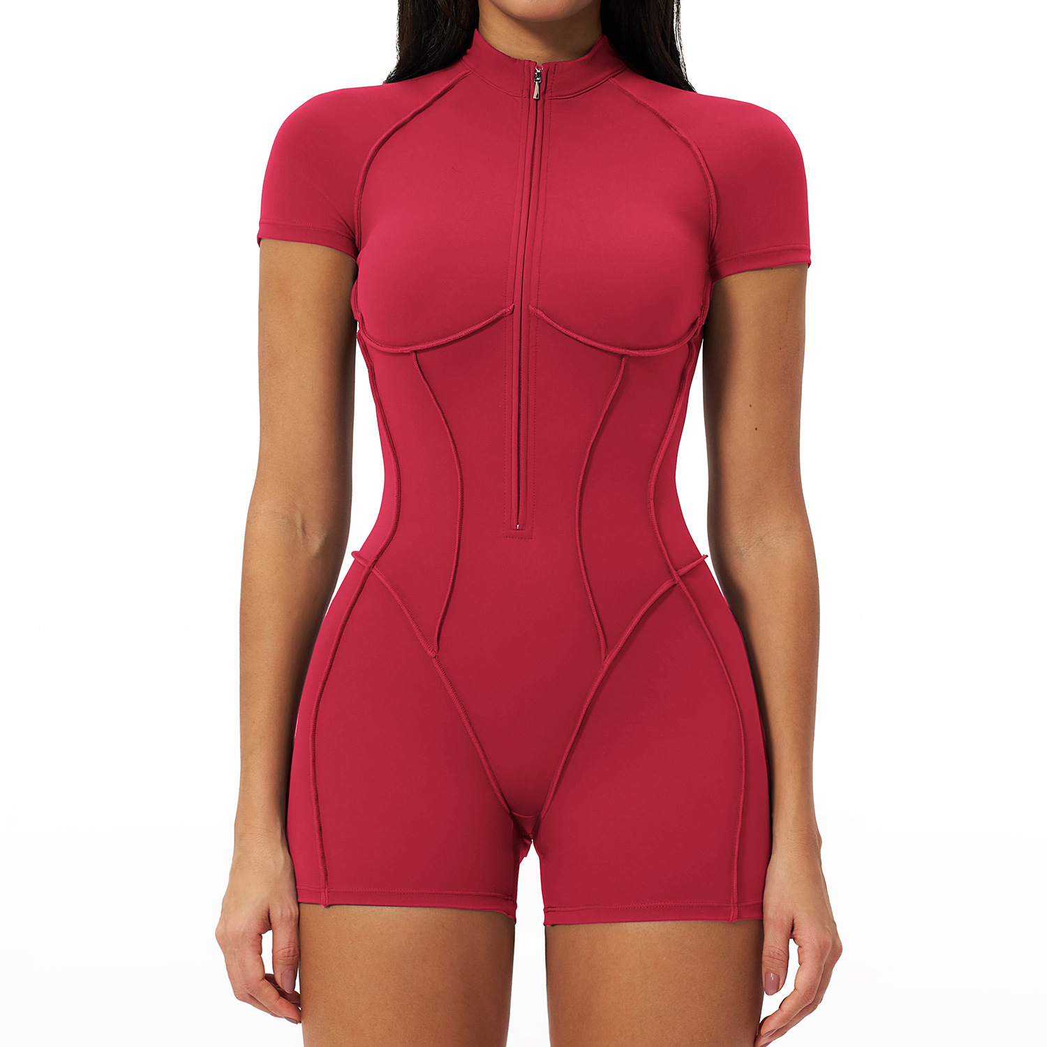 Women's Zipper Stand Collar Wo - Home Gym Outfit reseña y precio