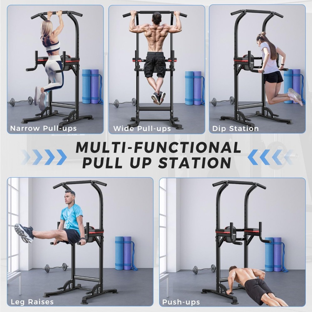 Multi-Function Pull Up Dip Bar - Home Gym Women reseña y precio
