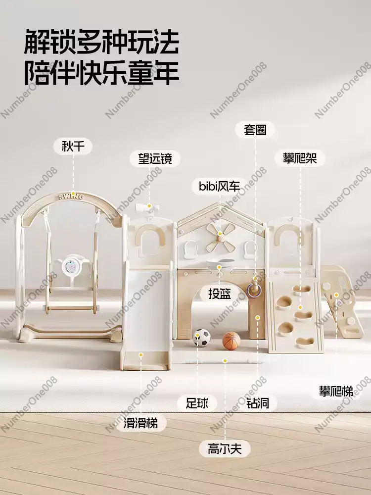 Indoor 2-in-1 Slide Swing Set  - Home Gym For Toddlers reseña y precio