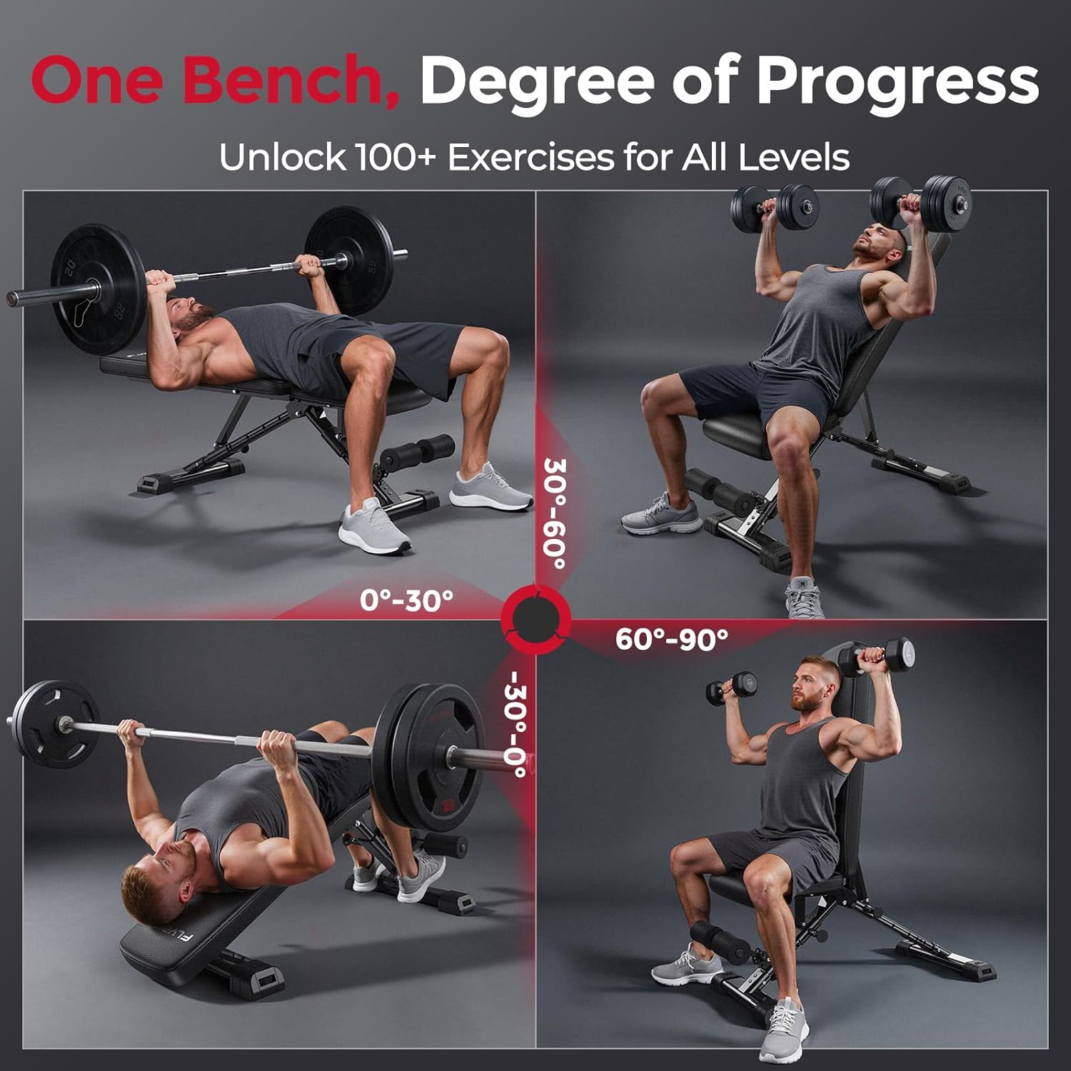 Adjustable Weight Bench 800LBS - Home Gym Weight reseña y precio