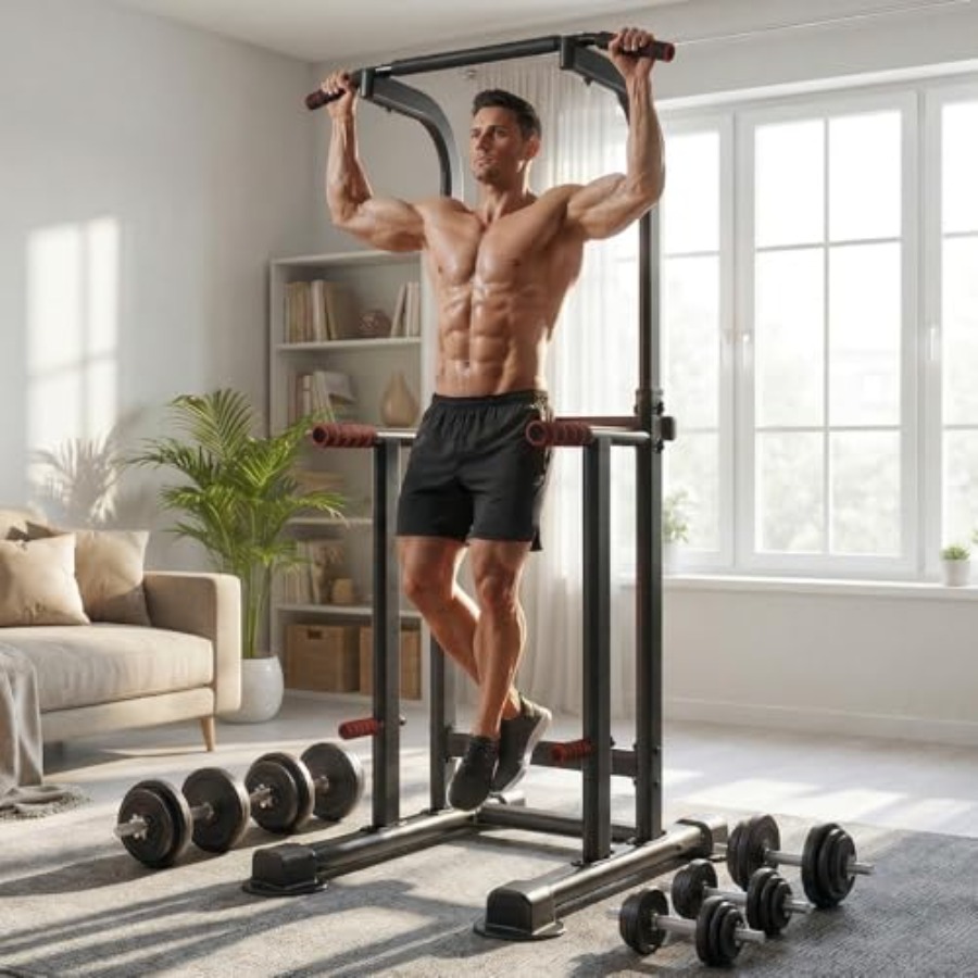 Home gym pull-up bar dip stati - Home Gym Pull Up reseña y precio