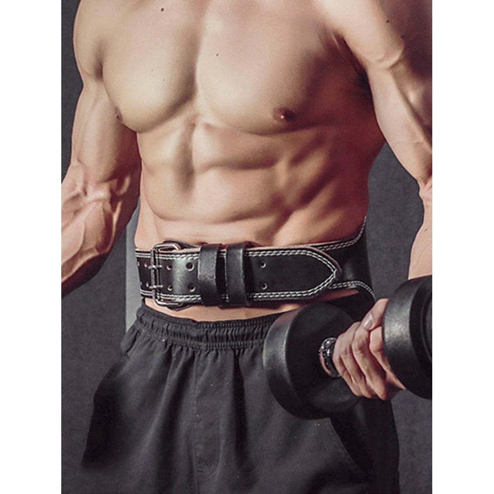 7mm Leather Weight Lifting Bel - Weight Belt Lifting reseña y precio